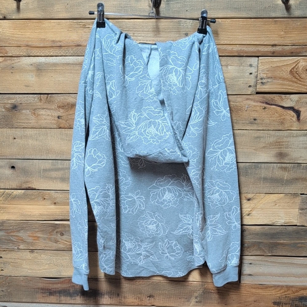Angels Gray Floral Utility Jacket Cute Cheap Size M